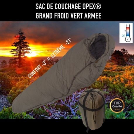 Sac de couchage opex grand froid extreme