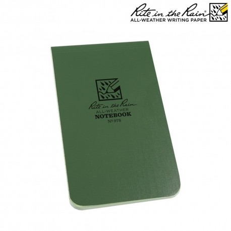 Carnet reliure 8.2 x 13.3cm Vert