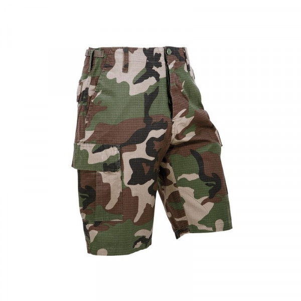 Bermuda militaire ripstop Woodland