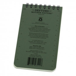 Carnet reliure 7.6 * 12.7cm Vert