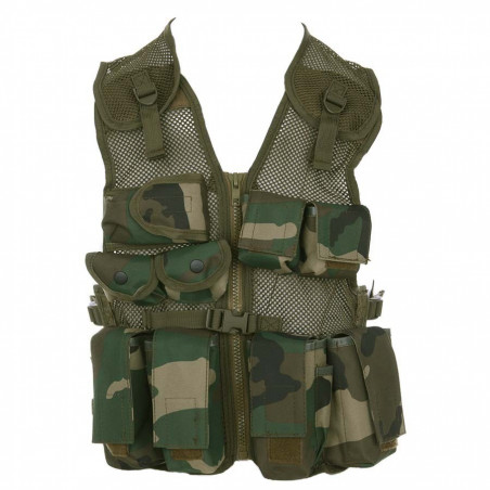 Gilet tactique enfants woodland