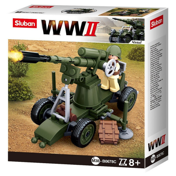 Sluban 2° Guerre Mondiale : canon anti-aérien - M38-B0678C