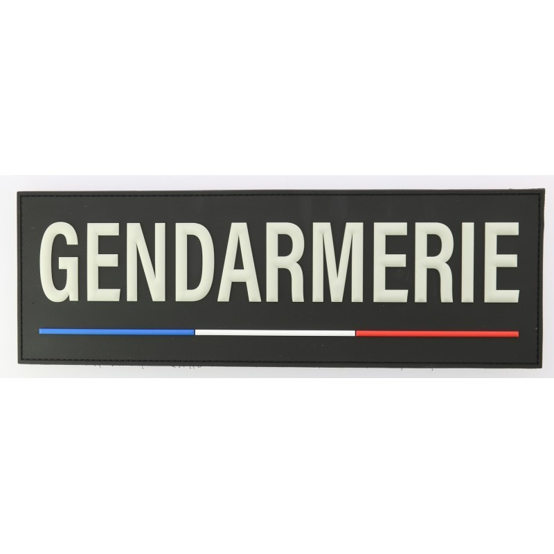 Bande DORSALE gendarmerie 28 *10 en PVC relief