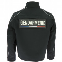 Bande DORSALE gendarmerie 28 *10 en PVC relief