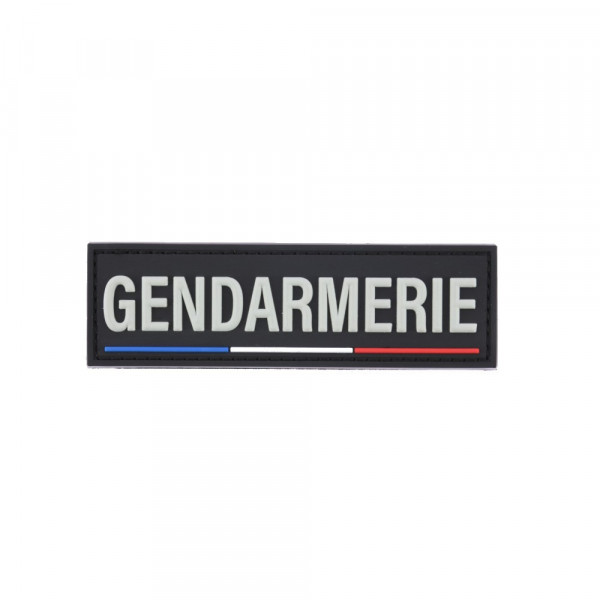 Bande POITRINE gendarmerie 10*3.5 en PVC relief