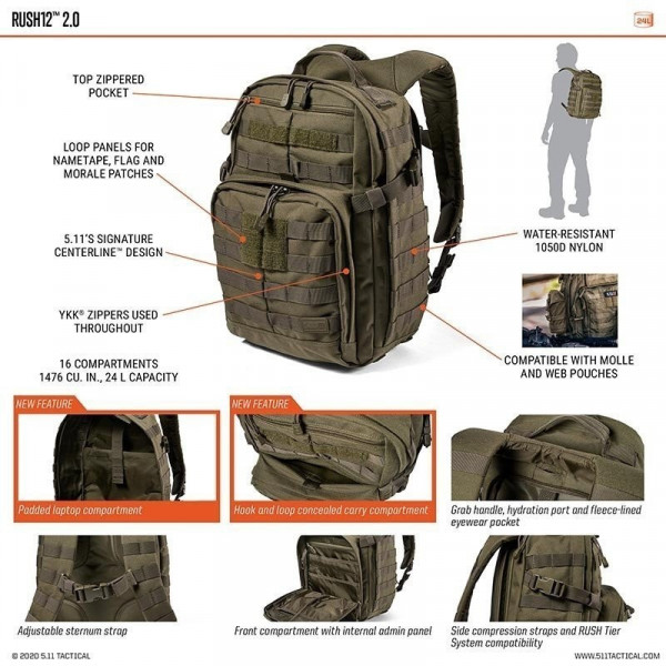 Rush™ 12 2.0 Kangaroo 134  5.11