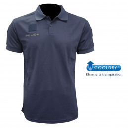 Polo POLICE marine marquage basse visibilite
