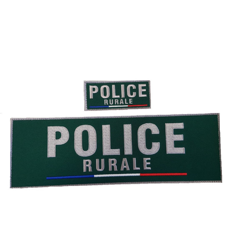 Jeu de bandes Police rurale brodées France