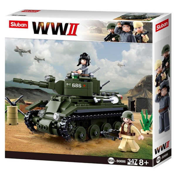 Sluban 2° Guerre Mondiale Tank Allié - M38-B0686