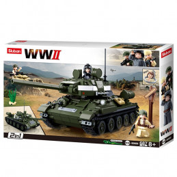 Build Your Own Lego Tank: Unboxing Sluban WWII M38-B0697 The Battle for  Kursk 