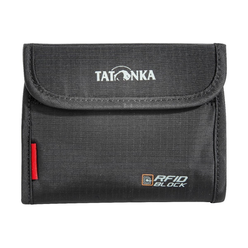 Porte monnaie Tatonka pièce et billet avec Velcro - RFID noir