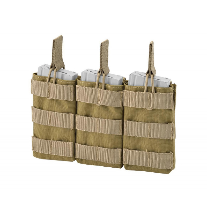 Porte chargeur 5.56 triple Coyote - Defcon 5 Porte chargeur 5.56 triple Coyote - Defcon 5