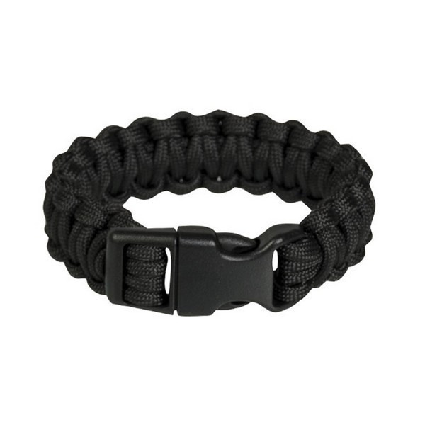 Bracelet paracorde avec fermeture 22mm NOIR