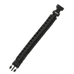 Bracelet paracorde avec fermeture 22mm NOIR