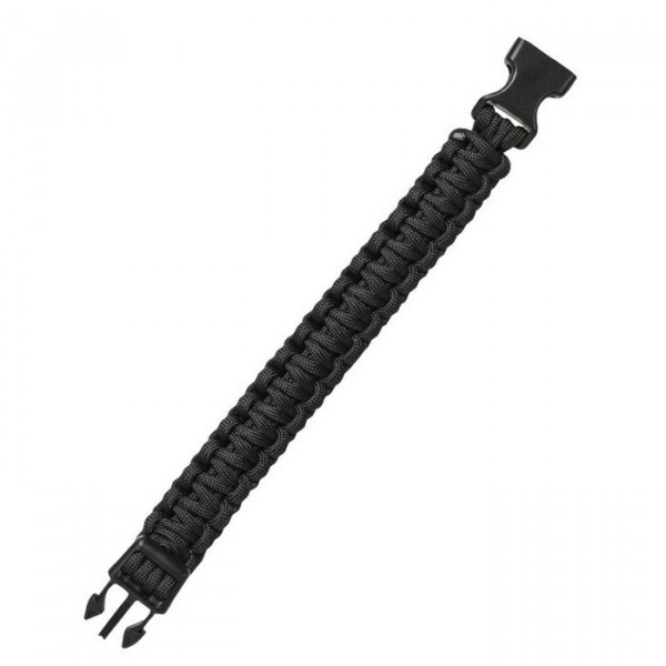 Bracelet paracorde avec fermeture 22mm NOIR