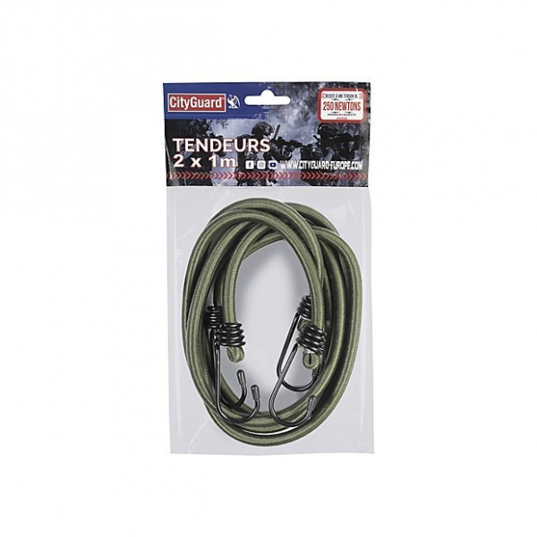 Lot de 2 tendeurs de 1 metre City Guard