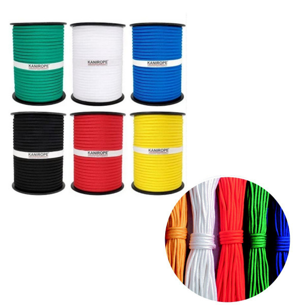 Corde Polypropylène 3mm vert - rouge - noire - jaune - blanche - bleu