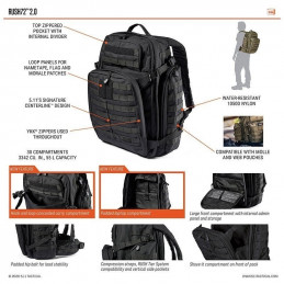 Rush™ 72 2.0 noir 5.11 Tactical