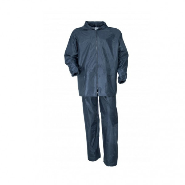 Tenue de pluie bleu