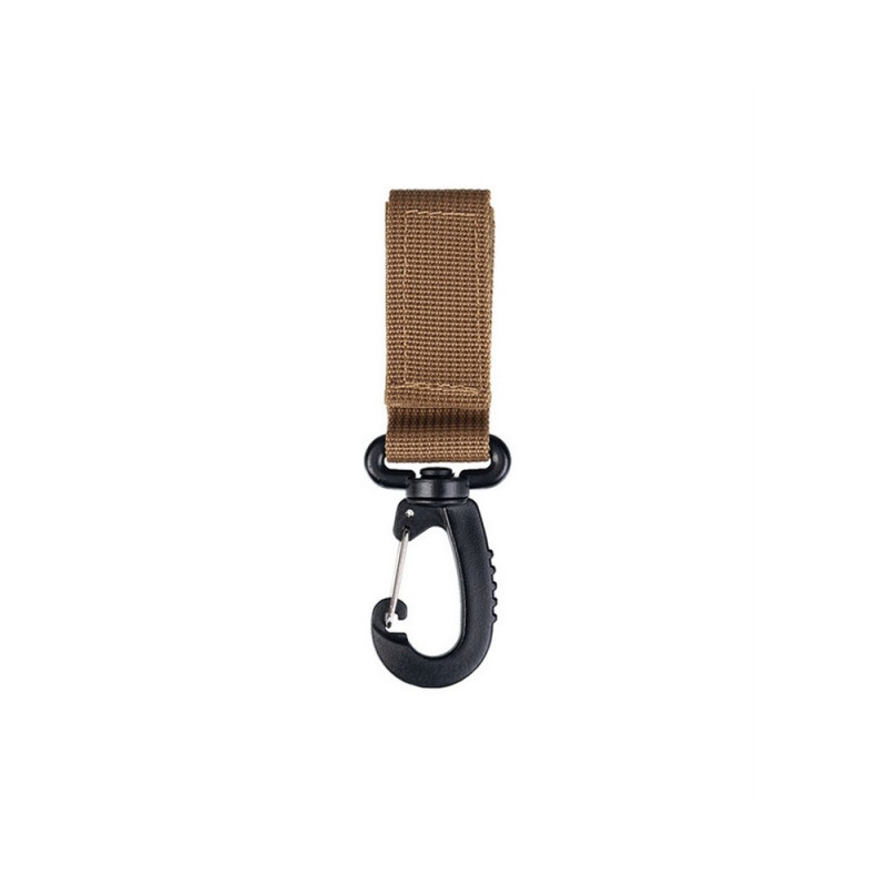 Passant De Ceinture avec Mousqueton. 70Mm Coyote Passant De Ceinture avec Mousqueton. 70Mm Coyote
