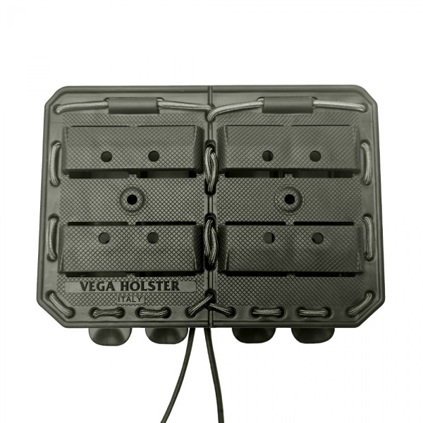 Porte-chargeur double côte à côte vert olive pour FAMAS / HK416