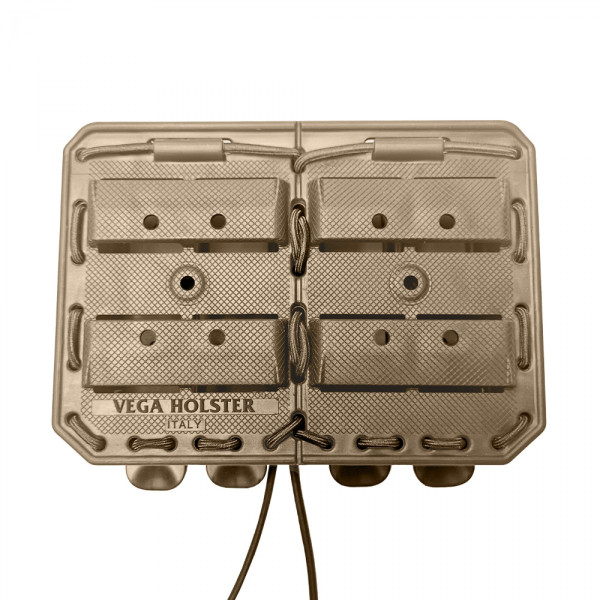 Porte-chargeur double côte à côte tan pour FAMAS et HK416