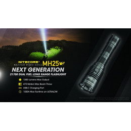Lampe tactique MH25V2 1300 lumens