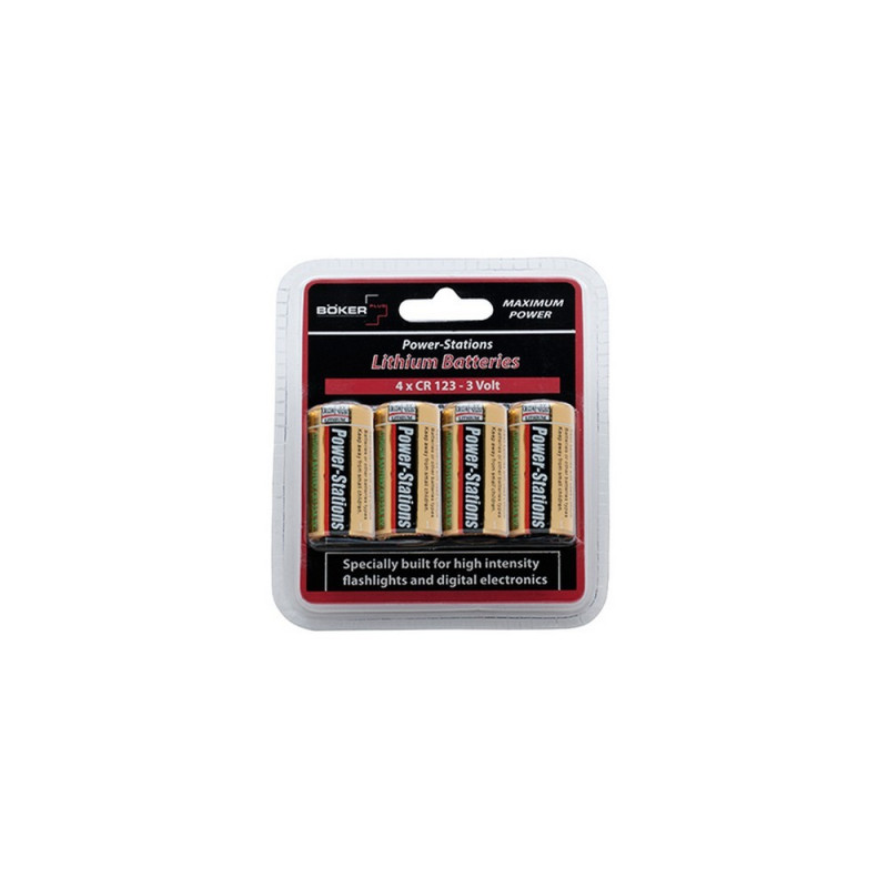 Lot de 4xCR123 - Batterie Lithium 3V