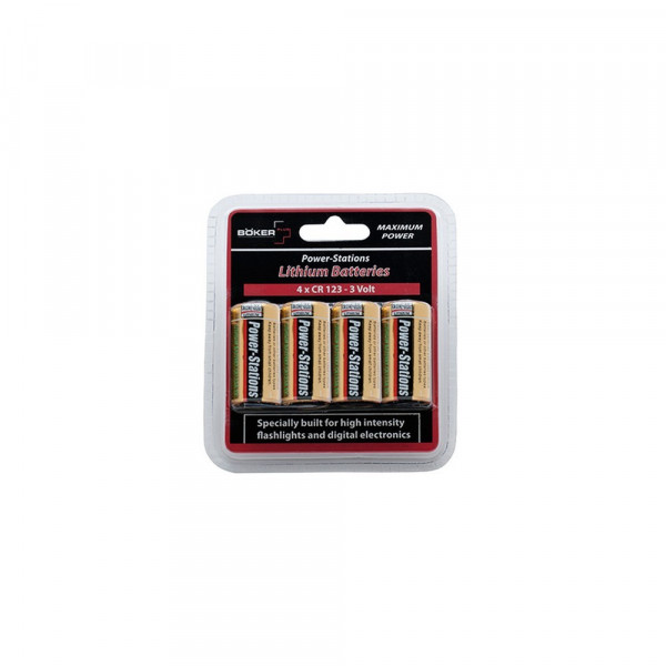 Lot de 4xCR123 - Batterie Lithium 3V