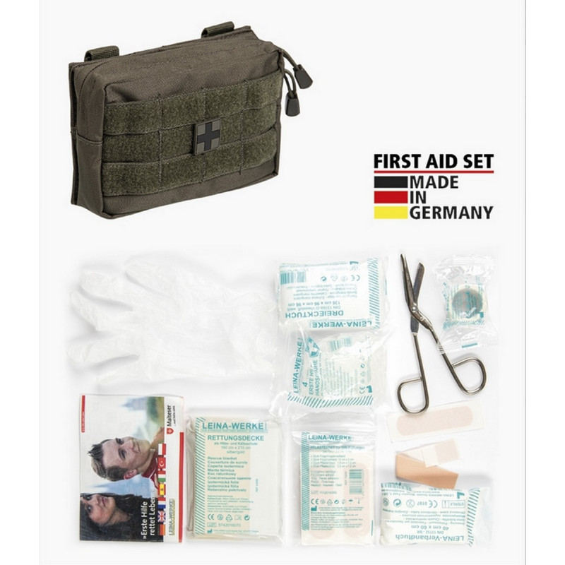 Trousse de Secours LEINA 25 pièces verte
