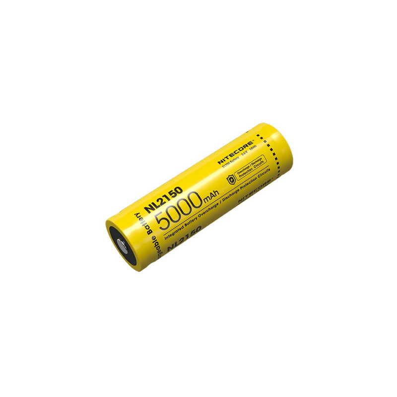 Batterie Rechargeable 21700 Li-ion Battery,  Capacity 5000mAh Nitecore
