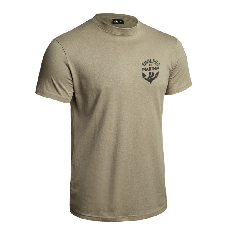 Tee-shirt Strong Troupes de Marine tan