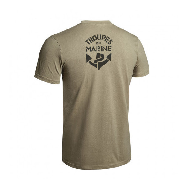 Tee-shirt Strong Troupes de Marine tan