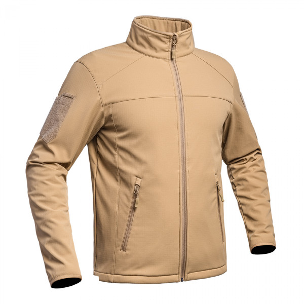 Veste softshell fighter tan / coyote de A10EQUIPMENT