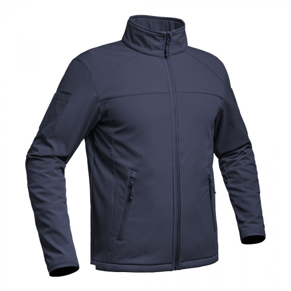 Veste softshell fighter bleu marine de A10EQUIPMENT