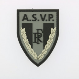 Ecusson de bras PVC A.S.V.P. basse visibilite sur velcro
