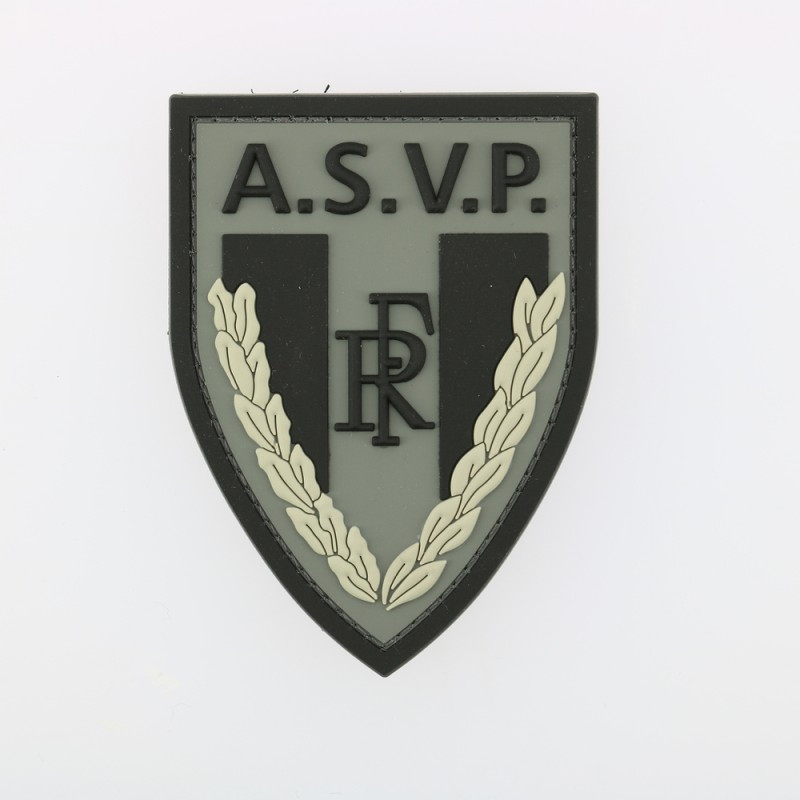 Ecusson de bras PVC A.S.V.P. basse visibilite sur velcro