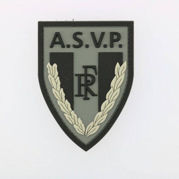 Ecusson de bras PVC A.S.V.P. basse visibilite sur velcro