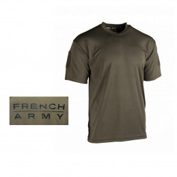 Tee shirt tactical quick dry dark vert French Army Miltec