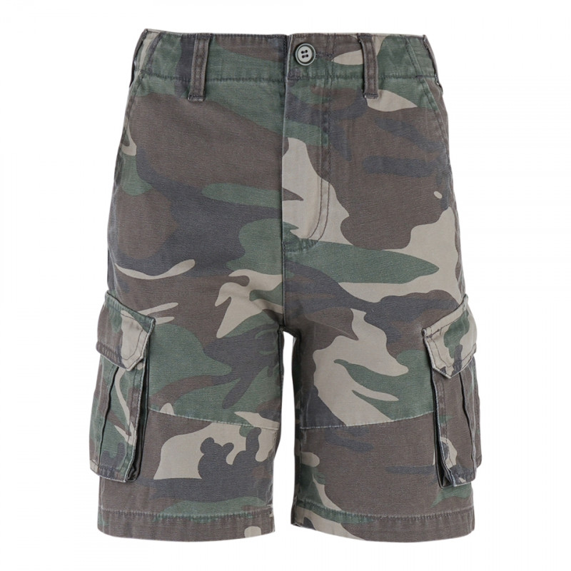 Short cargo camouflage enfant