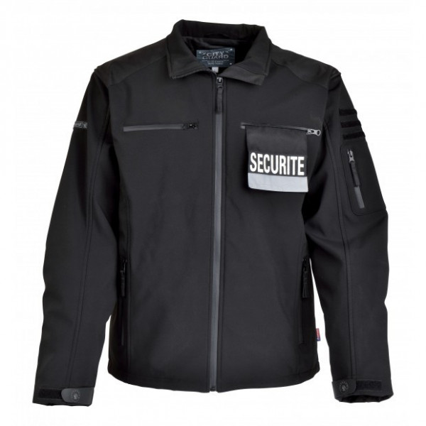 Blouson softshell sécurité noir
