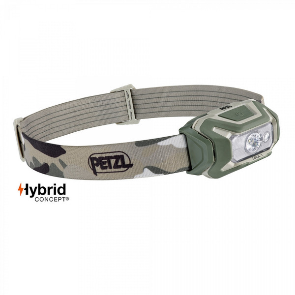 Lampe frontale Hybrid éclairage 4 couleurs Aria 1 camo fr/ce - 350 Lumens