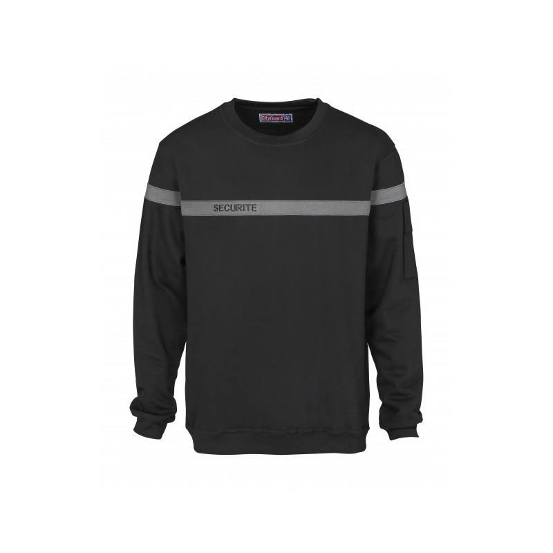 Sweat-shirt Sécurité Bande Grise Cityguard