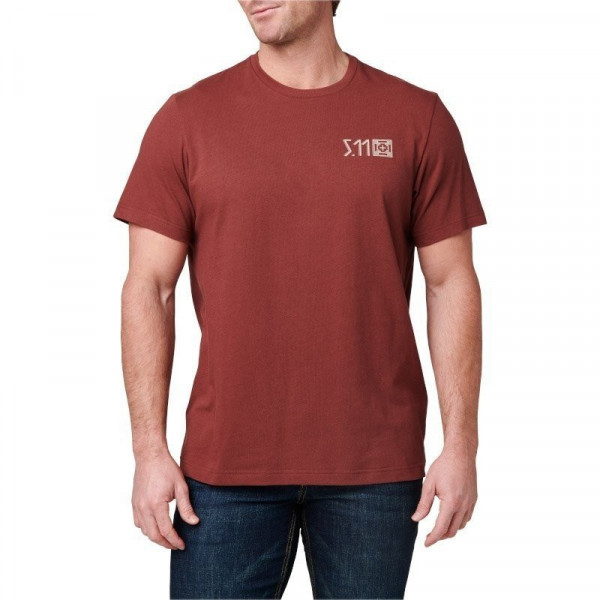 Tee-shirt Kicking Axe Tee rouge 5.11