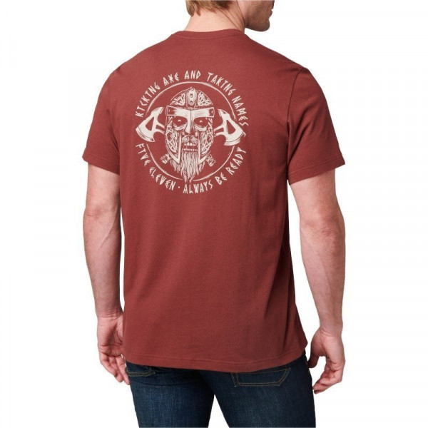 Tee-shirt Kicking Axe Tee rouge 5.11