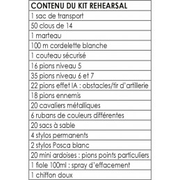 Kit CAS DFCU REHEARSAL caisse à sable