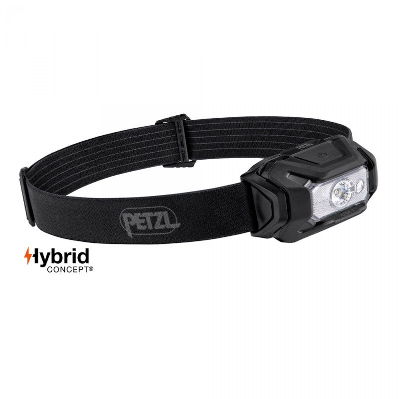 Lampe frontale Hybrid éclairage 4 couleurs Aria 1 noire - 350 Lumens