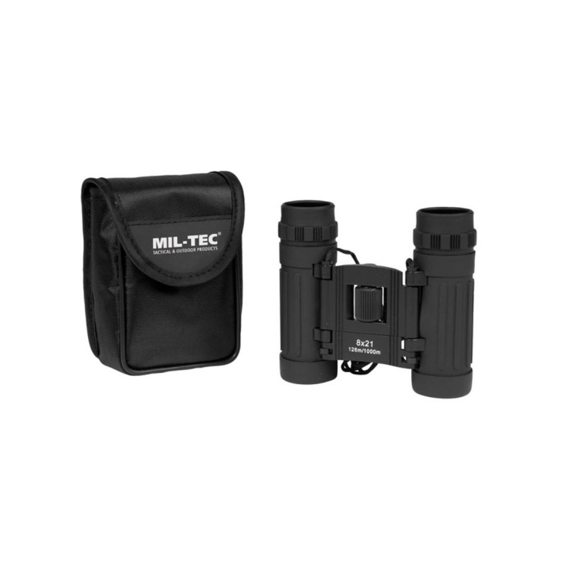Jumelles pliables 8 x 21 cm noire Jumelles pliables 8 x 21 cm noire