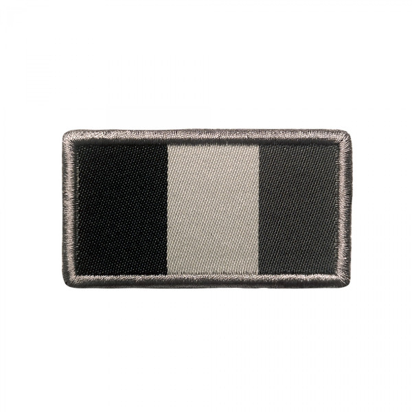 Patch drapeau français brodé gris
