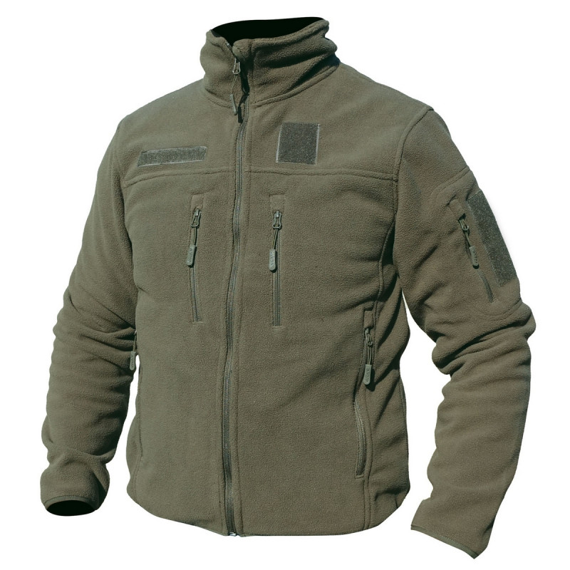 Blouson polaire fitte vert